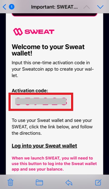 【Sweatcoinの始め方】SweatcoinWaleetの設定6